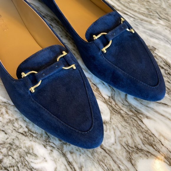 TALBOTS Navy Suede Loafers - Picture 2 of 9
